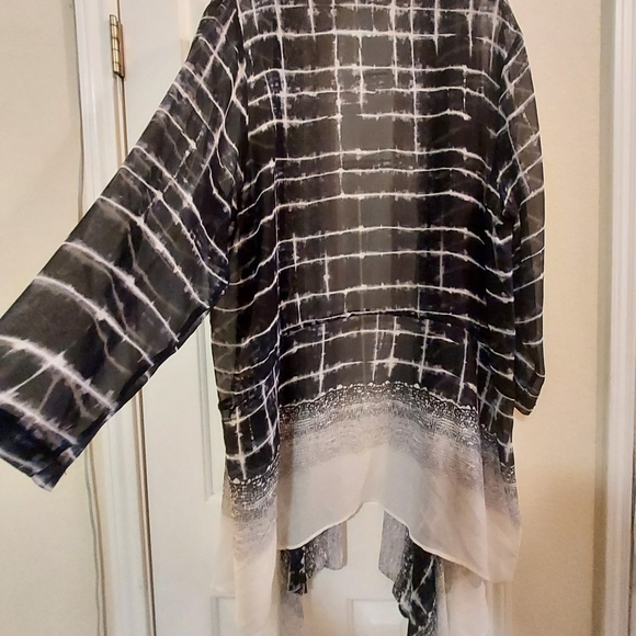 Dressori 100% Silk XL Sheer Cardigan - Picture 5 of 9